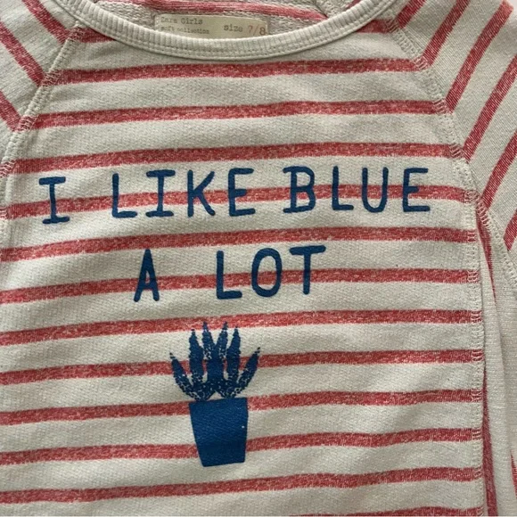 Zara Striped Kids Shirt with Blue Print and pockets - Picture 2 of 5